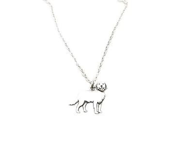 Sterling Silver Golden Retriever Pendant