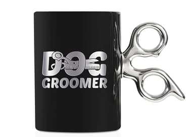 Dog Groomer Scissors-Handle Coffee Mug