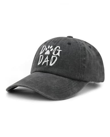 Washed “Dog Dad” Baseball Cap