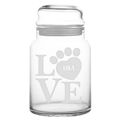 Let's Make Memories Personalized Pet Treat Jar