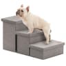 Foldable 3-Step Dog Stairs for a Bed or Couch