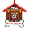 Dog's First Christmas Photo Frame Ornament