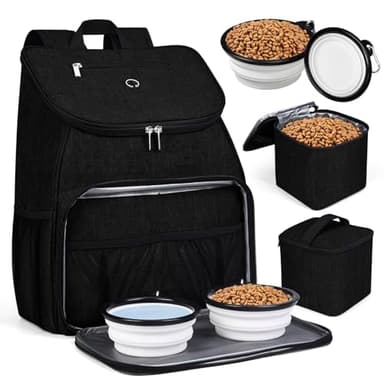BAGLHER Dog Travel Backpack Set
