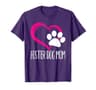 Foster Dog Mom Paw Heart T-Shirt