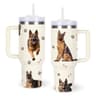 German Shepherd 40 oz Tumbler with Handle