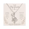 Dog-Outline Paw Pendant on a “Dog Grandma” Card