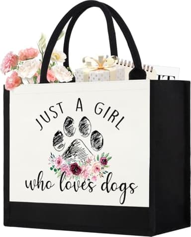 Cute Dog-Lover Canvas Tote Bag