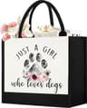 Cute Dog-Lover Canvas Tote Bag