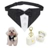 COSLANLEE Dog Wedding Collar & Ring-Bearer Box Set