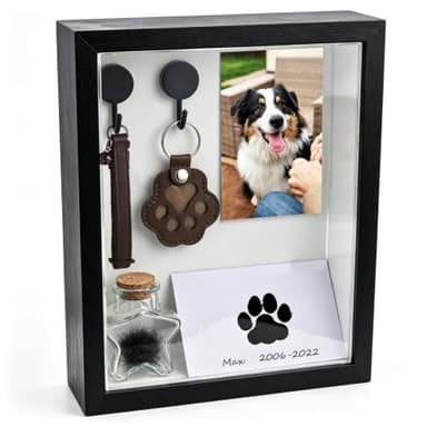 8 x 10 Wood Pet Memorial Shadow Box Frame