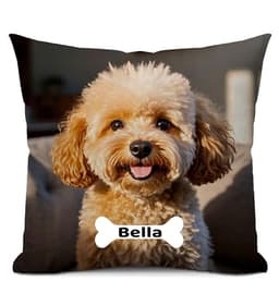 Velvet Custom Photo and Text Pillow