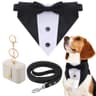 Dog Ring-Bearer Collar & Tuxedo Set