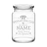Spoiled Dog Club Engraved Glass Treat Jar