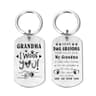“Grandma, I Woof You” Stainless Keychain