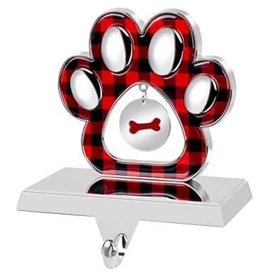 Hxezoc Dog Paw Christmas Stocking Holder