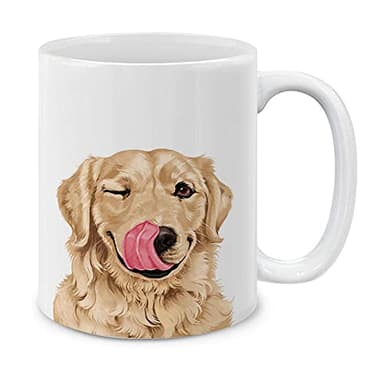Winking Golden Retriever 11oz Mug