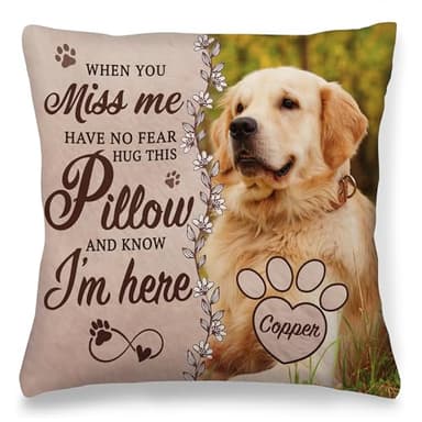 Personalized Pet Memorial Photo Pillow