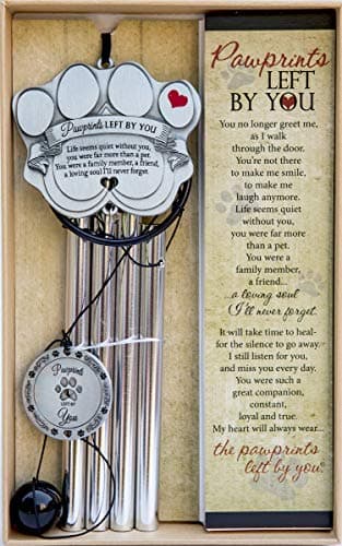 “Pawprints Left By You” Memorial Wind Chime