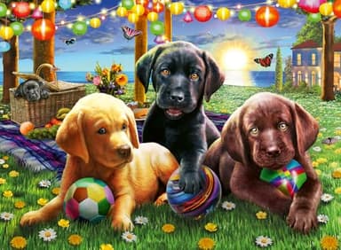 Ravensburger Puppy Picnic 100-Piece Puzzle