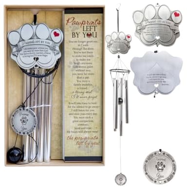 “Pawprints Left By You” Memorial Wind Chime