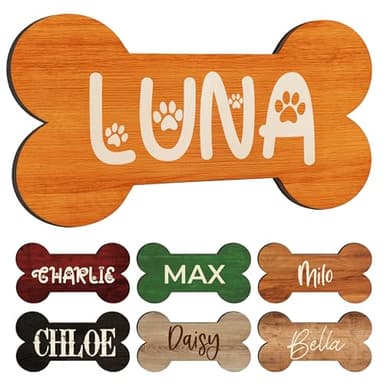 Personalized Dog Bone Name Sign