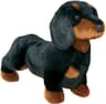 Douglas Spats Black & Tan Dachshund Plush