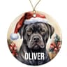Personalized Dog-Breed Ceramic Ornament