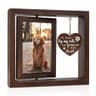 Rotating Wooden Dog Memorial Photo Frame