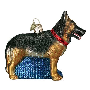 Old World Christmas Glass-Blown German Shepherd Ornament