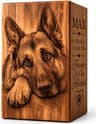 Personalized Engraved Solid Wood Pet Urn