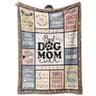 “Best Dog Mom Ever” Cozy Throw Blanket