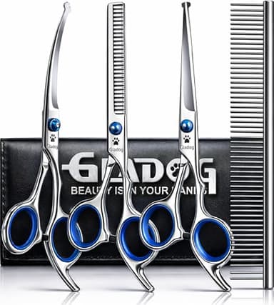 Professional 5-in-1 Dog Grooming Scissors Set