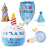 Dog Birthday Party Kit (Hat, Bandana & Cake Toy)