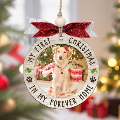 Personalized Wooden Pet Photo Frame Ornament