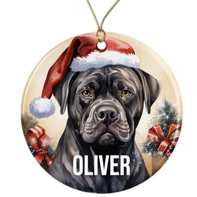 Personalized Dog-Breed Ceramic Ornament
